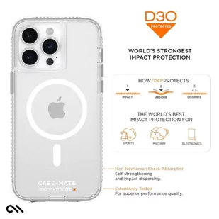 Case-Mate Ultra Tough Plus D3O MagSafe - Etui iPhone 15 Pro Max (Clear) - Pozostałe akcesoria do telefonów - miniaturka - grafika 2