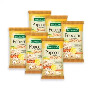 Bakalland Popcorn serowy Zestaw 6 x 90 g - Popcorn - miniaturka - grafika 1