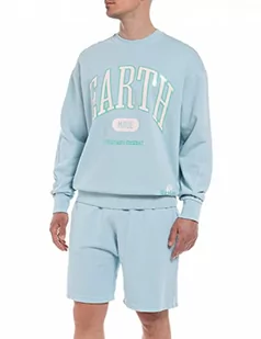 Replay Męska bluza M6589, 109 jasnoniebieska, XXL, 109 jasnoniebieski, XXL - Bluzy męskie - miniaturka - grafika 1