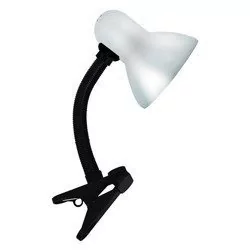 Lampa biurkowa Tola 1 x 40 W E27 srebrna 02856 - Lampy stojące - miniaturka - grafika 1