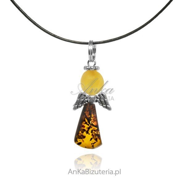 ankabizuteria.pl Zawieszka z butsztynem Aniołek