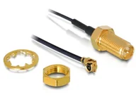 Adaptery i przejściówki - DeLOCK RP-SMA WL antenna I-PEX M / RP-SMA F Czarny 88420 - miniaturka - grafika 1