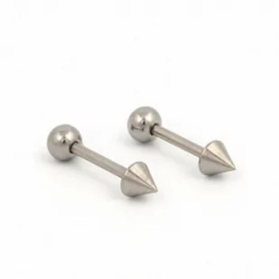 Kolczyki Studex System 75 sztanga ze stożkiem kolor srebrny 7512-2360 - Piercing - miniaturka - grafika 1