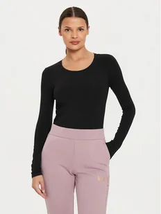 EA7 Emporio Armani Bluzka 6DTT06 TJQCZ 0210 Czarny Slim Fit - Bluzki damskie - miniaturka - grafika 1