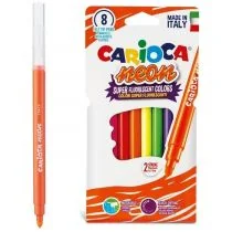 Pisaki neon 8 kolorów CARIOCA - Przybory szkolne - miniaturka - grafika 1