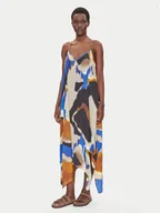 Sukienki - Iconique Sukienka letnia IC25-107 Kolorowy Regular Fit - miniaturka - grafika 1