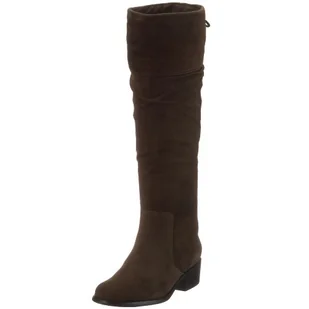Buffalo 14741-612 oyly goat suede, kozaki damskie, brązowy - Br?zowy Coffee - 42 EU - Kozaki damskie - miniaturka - grafika 1