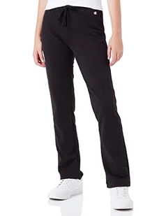 Champion Damskie spodnie treningowe American Classics z logo C Slim Crop, czarny, M - Spodnie damskie - miniaturka - grafika 1