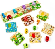 Puzzle - Edukacyjna układanka puzzle nauka liczenia Bigjigs - miniaturka - grafika 1