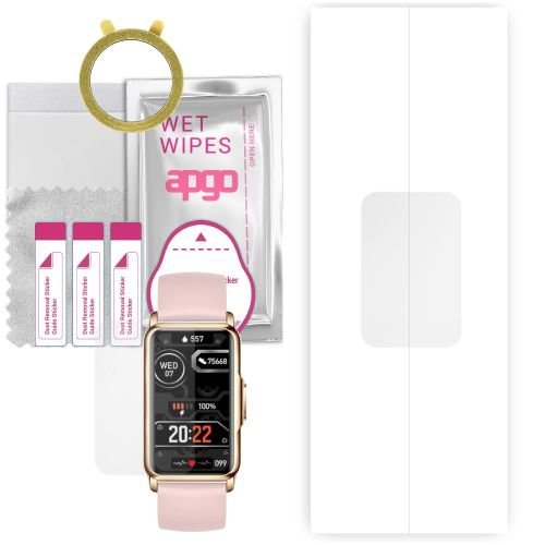 1x folia hydrożelowa ochronna do Rubicon RNCF04 - apgo Smartwatch Hydrogel Protection Ochrona na ekran smartwatcha