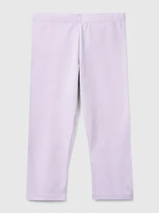 Benetton Legginsy w kolorze lawendowym - Legginsy - miniaturka - grafika 1