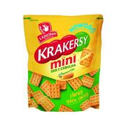 Lajkonik Krakersy mini o smaku ser i cebulka 100 g