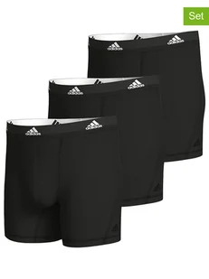 adidas Bokserki (3 pary) w kolorze czarnym - Majtki męskie - miniaturka - grafika 1