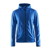 Bluzy męskie - Craft męska bluza Leisure Full Zip Hood, niebieski, L - miniaturka - grafika 1