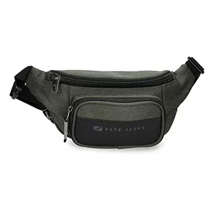 Pepe Jeans Jarvis Torba z kieszenią Zielony 30x13x5 cms Poliester z syntetyczną skórą, Zielony, Riñonera con Bolsillo, Torba na ramię z kieszenią - Torebki damskie - miniaturka - grafika 1
