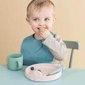 Śliniaki i fartuszki - Niebieskie śliniaczki silikonowe zestaw 2 szt. Elphee – Done by Deer - miniaturka - grafika 1