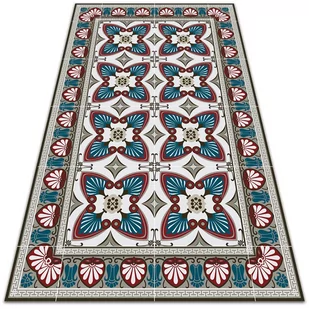 Dywan na taras zewnętrzny Styl pawie pióra 140x210 cm - Dywany zewnętrzne - miniaturka - grafika 1