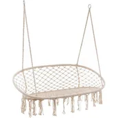 Fotele ogrodowe wiszące - Majowo FOTEL WISZĄCY BOHO DLA DWÓCH OSÓB BRASIL HOOP DOUBLE - miniaturka - grafika 1