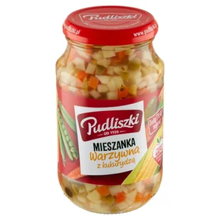 Pudliszki mieszanka warzyw z kukurydzą 450g - Pasztet i przetwory mięsne - miniaturka - grafika 1