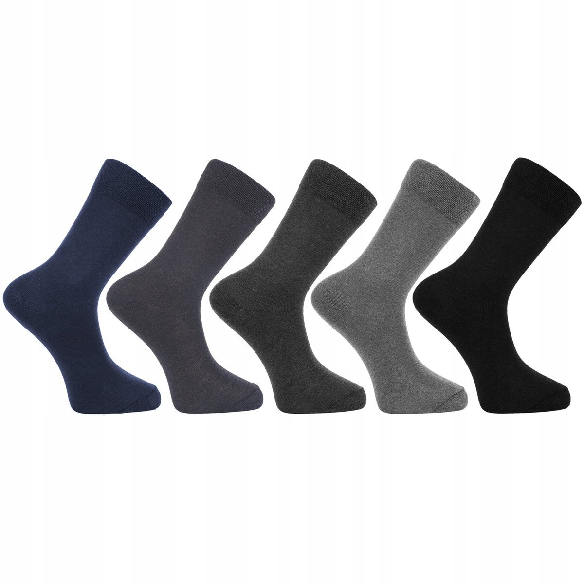 Skarpetki Męskie Skarpety Garniturowe Gładkie Eleganckie 5-PAR MORAJ 43-45