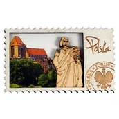 Magnesy - Drewniany magnes na lodówkę Toruń - miniaturka - grafika 1