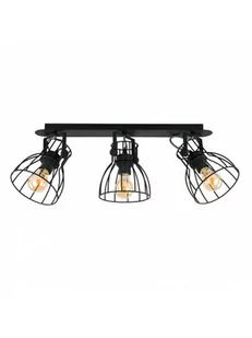 TK Lighting Plafon sufitowy 3pł ALANO BLACK 2122 TKL2122 - Lampy sufitowe - miniaturka - grafika 1