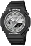 Zegarki męskie - Zegarek G-SHOCK GA-2100SB-1AER G-SHOCK MATTE BLACK AND SILVER - miniaturka - grafika 1