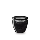 Donice - Donica ceramiczna Muza 30,5 cm czarnosrebrny - miniaturka - grafika 1