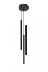 Czarna potrójna lampa wisząca zwisy - 10X EX521 D5-H55 - Lampy sufitowe Czarna potrójna lampa wisząca zwisy - 10X EX521 D5-H55 - Lampy sufitowe - miniaturka - grafika 1