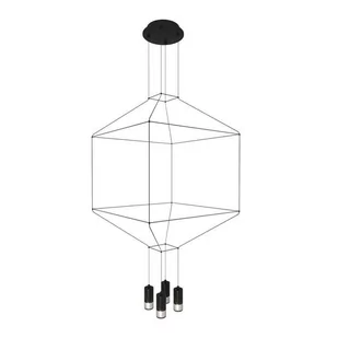 Linea lampa wisząca czarna ST-5961-4 Step Into Design - Lampy sufitowe - miniaturka - grafika 1