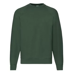 Bluza męska Raglan Sweat Fruit of the Loom - Butelkowy zielony S - Bluzy męskie - miniaturka - grafika 1