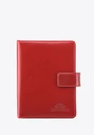 Etui na dokumenty i karty - Organizer ze skóry licowej brązowy - miniaturka - grafika 1