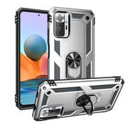 Etui i futerały do telefonów - ETUI PANCERNE SPACECASE RING NX UCHWYT MAGNETYCZNY RING CASE OBUDOWA PLECKI REDMI NOTE 10 PRO SREBRNY - miniaturka - grafika 1