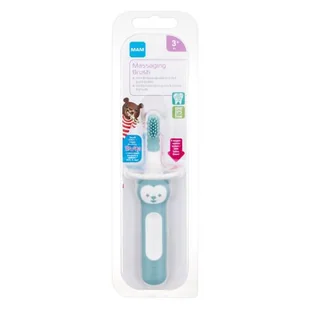 MAM Baby´s Brush Massaging Brush 3m+ Turquoise Szczoteczka do zębów dla dzieci 1 szt - Szczoteczki do zębów - miniaturka - grafika 1