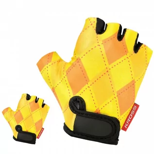 Rękawiczki rowerowe - Kross, Rękawiczki rowerowe, JOY, żółty, rozmiar M - grafika 1