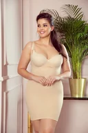 Bielizna nocna - Halka korygująca na cienkich ramiączkach Vika Eldar beżowa 3XL - miniaturka - grafika 1