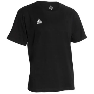 Koszulki sportowe męskie - Koszulka piłkarska bawełniana męska Select T-shirt Basic czarna - grafika 1