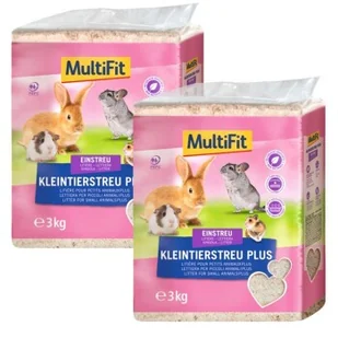 MultiFit Ściółka dla małych zwierząt Plus 2x3 kg - Akcesoria do hodowli zwierząt - miniaturka - grafika 1