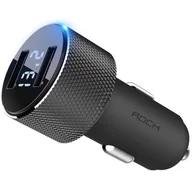 Ładowarki samochodowe - ROCK Ładowarka Samochodowa Sitor 2xUSB 3.5A LED RCK016BLK - miniaturka - grafika 1