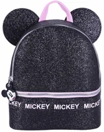 Plecaki szkolne i tornistry - Czarno-różowy, brokatowy plecak Mickey DISNEY - miniaturka - grafika 1