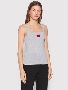 Hugo Top Red Label 50469665 Szary Slim Fit Hugo Top Red Label 50469665 Szary Slim Fit - Koszulki i topy damskie - miniaturka - grafika 1