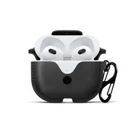 Akcesoria do słuchawek - Twelve South AirSnap - skórzane etui ochronne do Apple Airpods (3. Gen), (black) - miniaturka - grafika 1