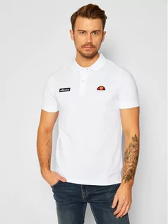Koszulki męskie - Ellesse Polo Montura SHS04475 Biały Regular Fit - grafika 1