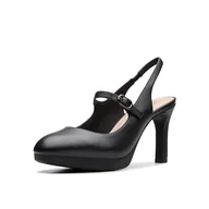 Czółenka - Clarks Ambyr2 Grace czółenka damskie, Czarna skóra, 38 EU - miniaturka - grafika 1