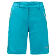 Spodenki damskie - Spodenki damskie Jack Wolfskin  Overland Shorts Dark Aqua 44 - miniaturka - grafika 1