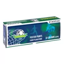 Starpak Farby Plakatowe 12kol/20ml Football - Przybory szkolne - miniaturka - grafika 2