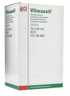 L&R - Vliwazell sterylny opatrunek 15x20, 30 szt. - Apteczki i materiały opatrunkowe - miniaturka - grafika 1