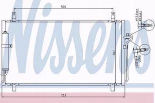 NISSENS CHŁODNICA KLIMATYZACJI 94935 NISSAN 350Z 03 94935 - Chłodnice - miniaturka - grafika 1