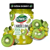 Dżem - Łowicz DŻEM Z AGRESTU I KIWI 280 G - miniaturka - grafika 1