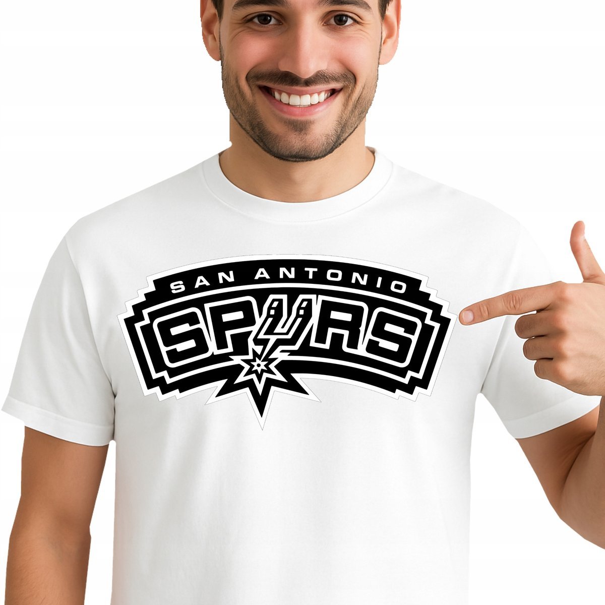 T-Shirt KOSZULKA SAN ANTONIO SPURS PREZENT Premium Dla Fana XXL 0489